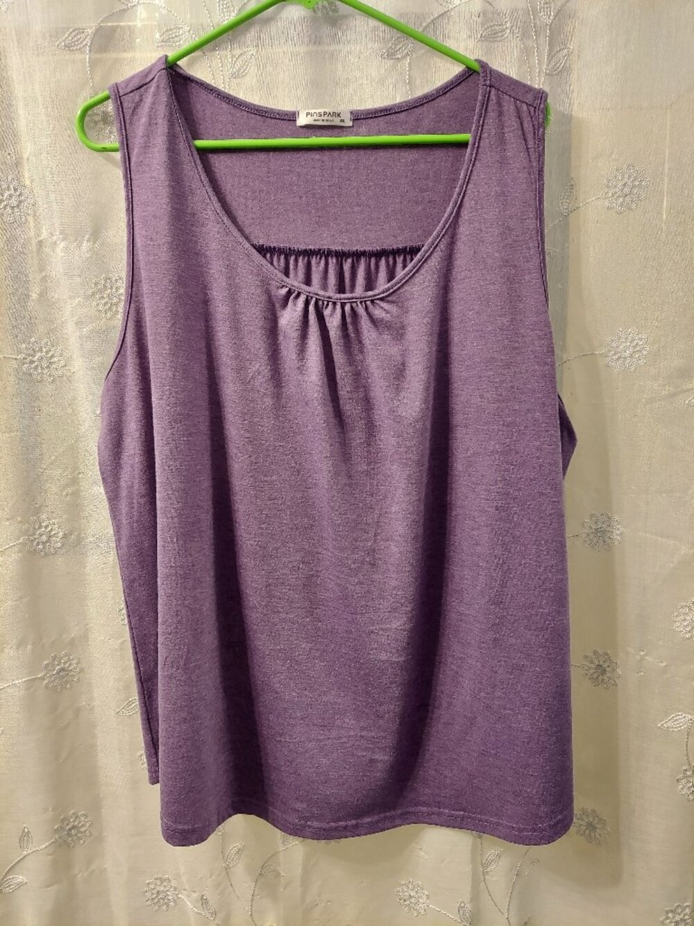 Purple racer back tank